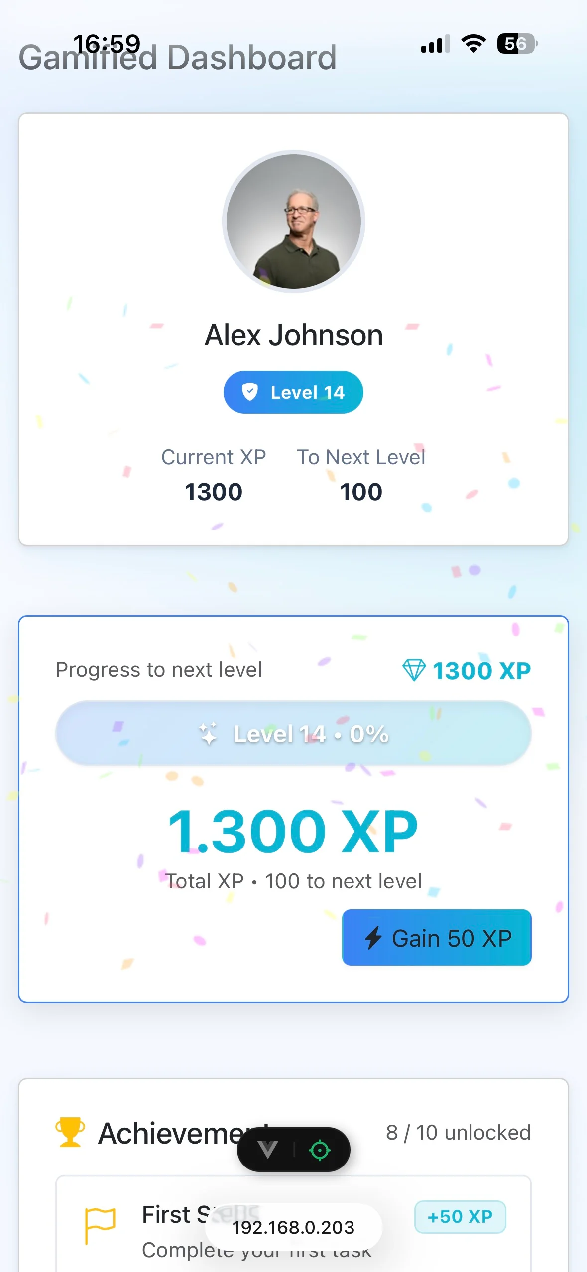 Gamified Dashboard screenshot 7 of 8