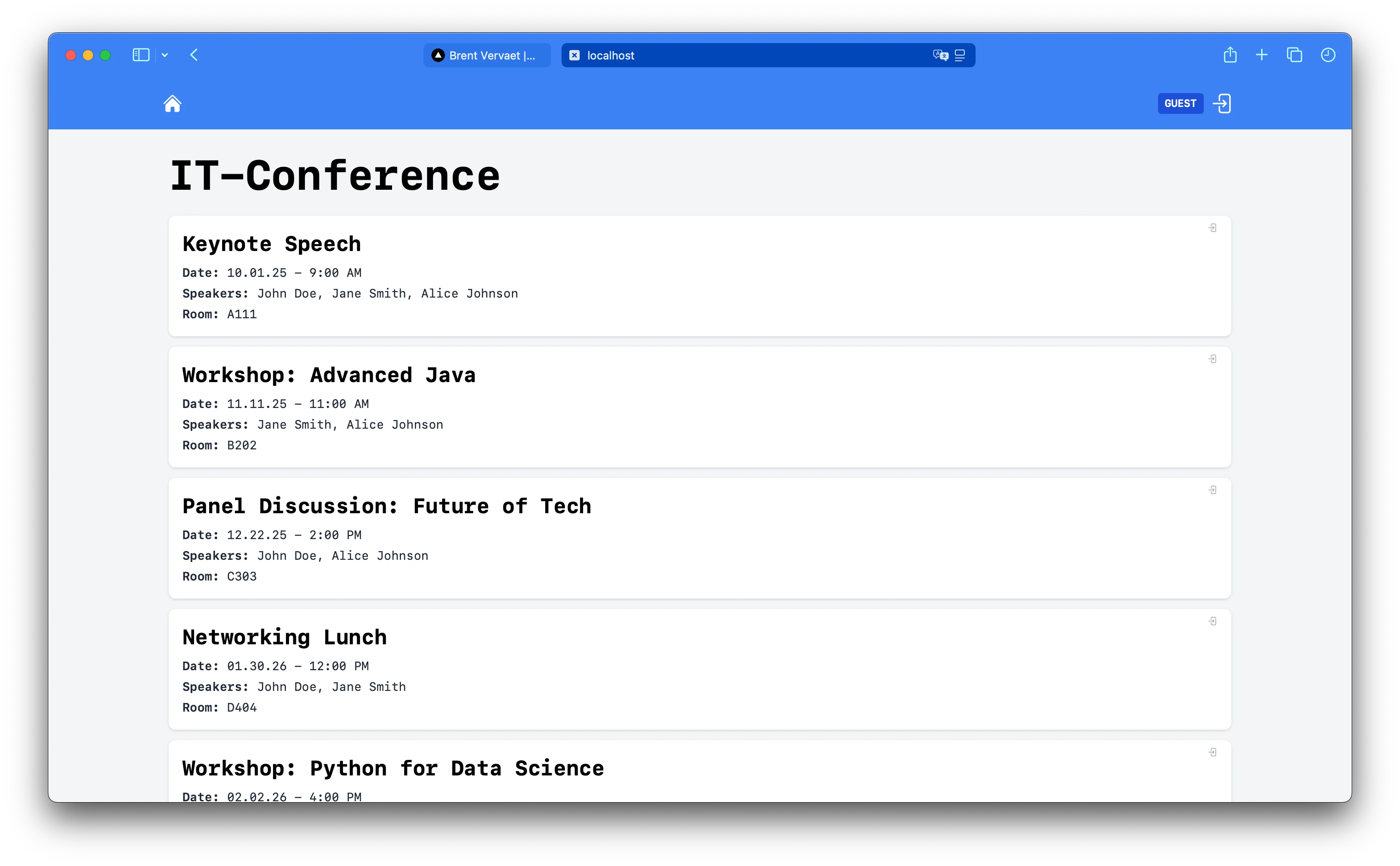 IT-conference App screenshot 1 of 5