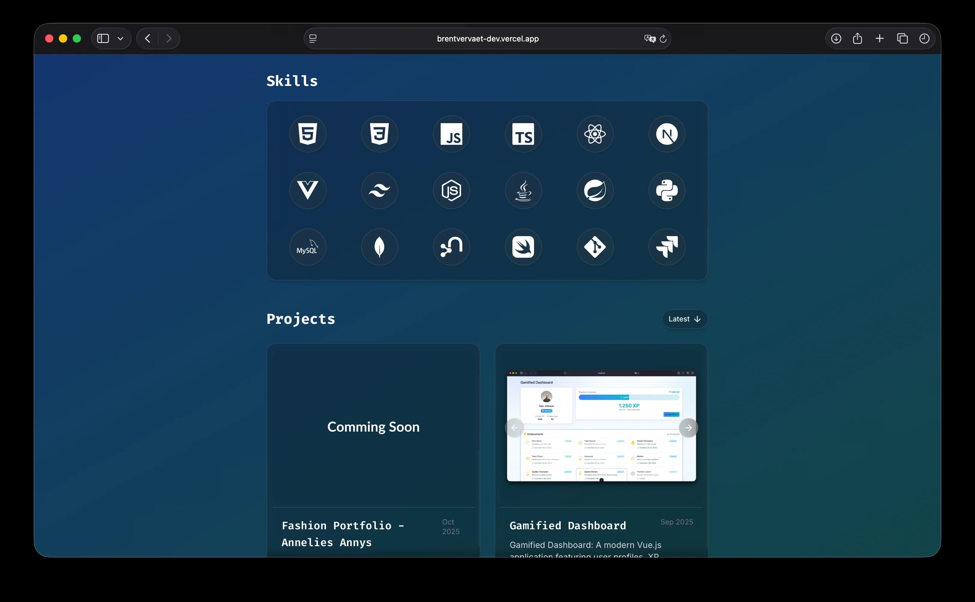 Portfolio Website screenshot 2 of 7