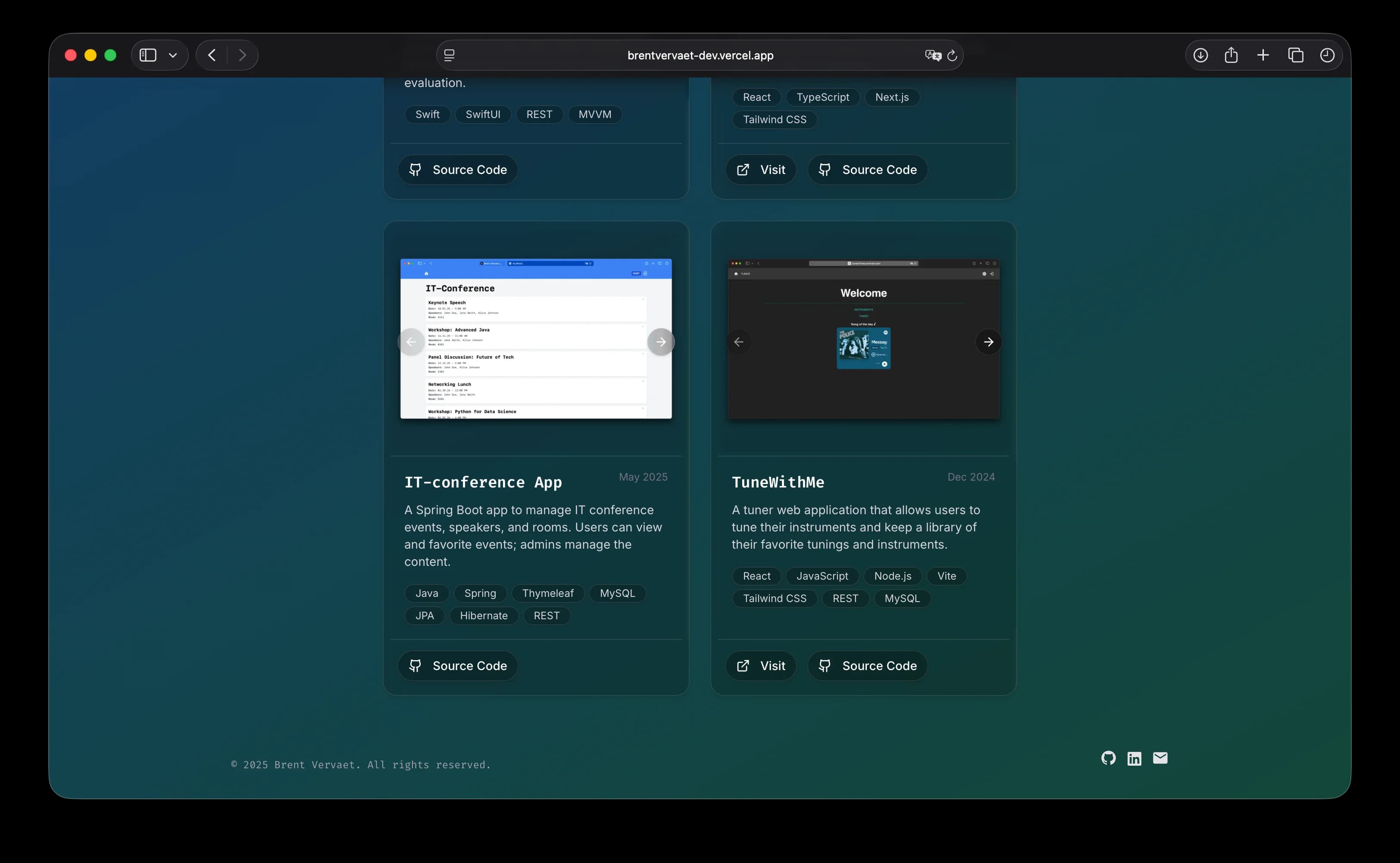 Portfolio Website screenshot 3 of 7