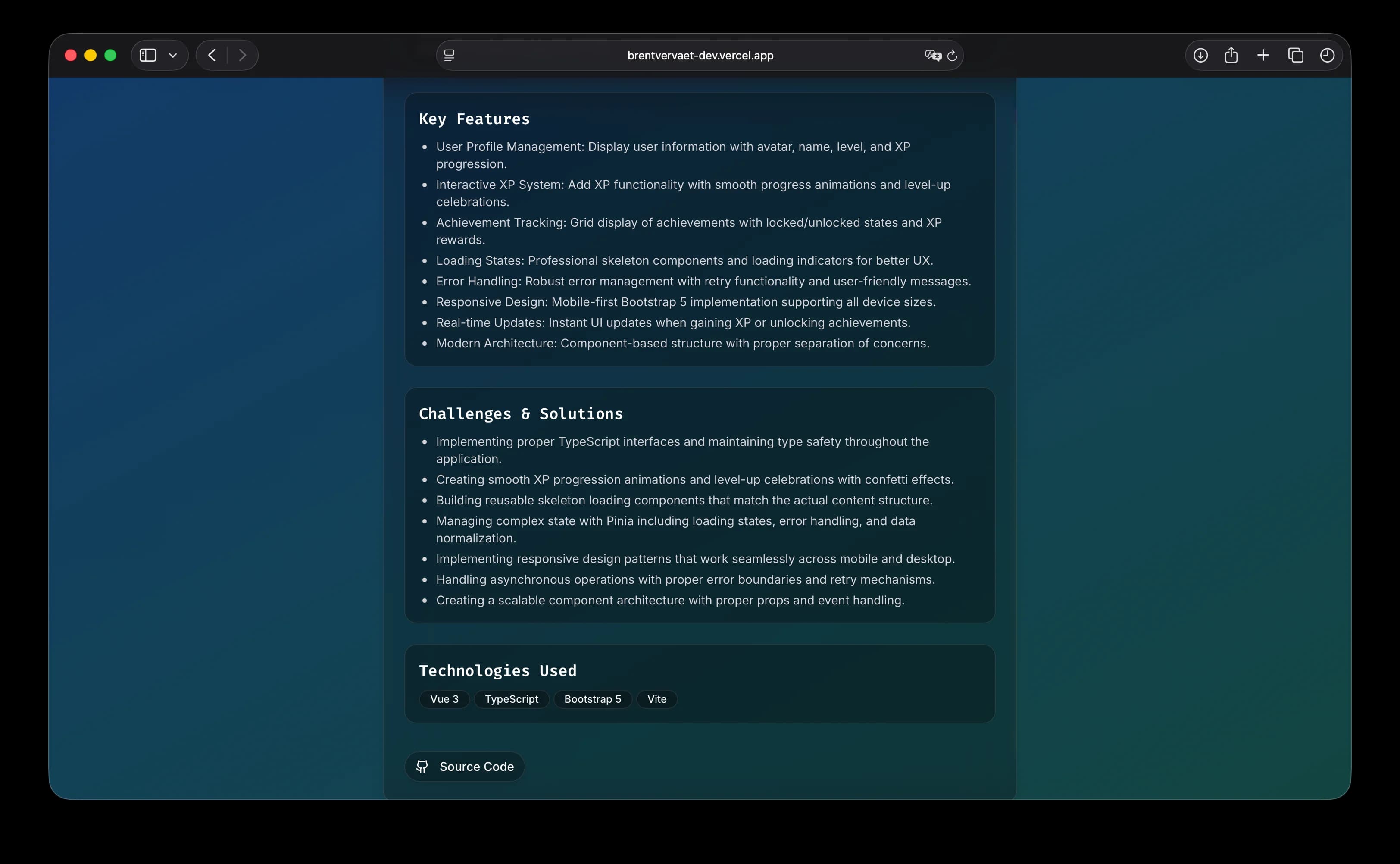 Portfolio Website screenshot 6 of 7